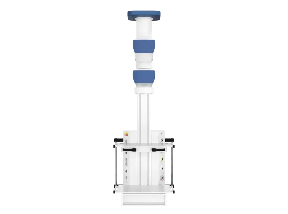 Потолочная двухплечевая вертикальная медицинская консоль CADUCEUS C2E-V картинка из объявления
