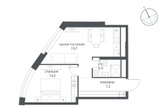 Продам 1 комнатную квартиру 46.6 м2 в объявлении 10 фото Продам 1 комнатную квартиру 46.6 м2 картинка из объявления