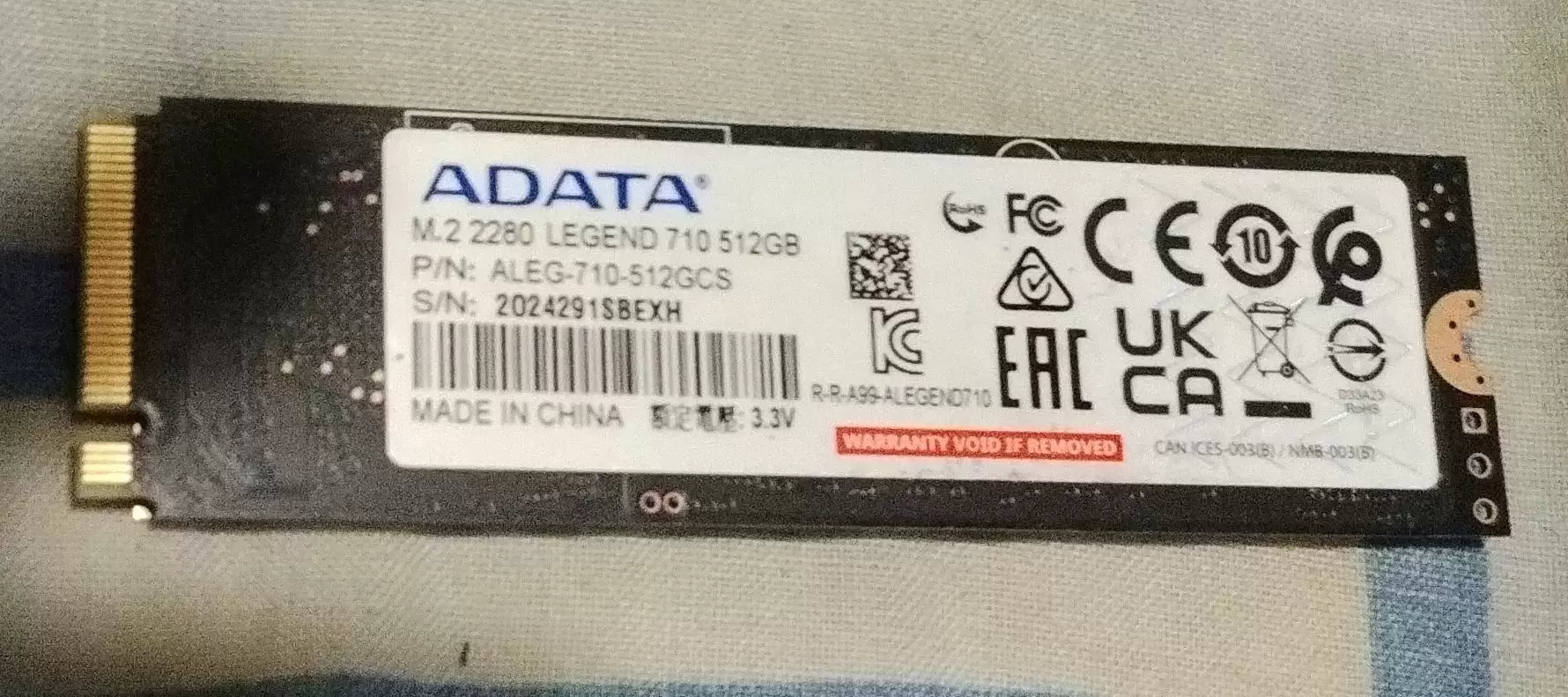 SSD-накопитель ADATA LEGEND 710 512GB M.2 в объявлении 1 фото SSD-накопитель ADATA LEGEND 710 512GB M.2 картинка из объявления