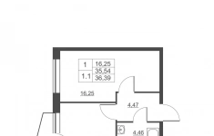 Продам 1 комнатную квартиру 35.3 м2 в объявлении 7 фото Продам 1 комнатную квартиру 35.3 м2 картинка из объявления