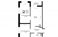 Продам 2 комнатную квартиру 48.21 м2 в объявлении 6 фото Продам 2 комнатную квартиру 48.21 м2 картинка из объявления