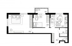 Продам 2 комнатную квартиру 62.22 м2 картинка из объявления