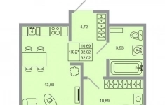 Продам 1 комнатную квартиру 32.02 м2 в объявлении 7 фото Продам 1 комнатную квартиру 32.02 м2 картинка из объявления