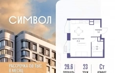 Продам 1 комнатную квартиру 29.6 м2 в объявлении 10 фото Продам 1 комнатную квартиру 29.6 м2 картинка из объявления