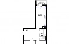 Продам 2 комнатную квартиру 63.88 м2 картинка из объявления