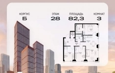 Продам 3 комнатную квартиру 82.33 м2 в объявлении 10 фото Продам 3 комнатную квартиру 82.33 м2 картинка из объявления