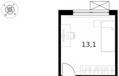 Продам 2 комнатную квартиру 59.4 м2 картинка из объявления