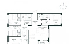 Продам 4 комнатную квартиру 177.6 м2 картинка из объявления