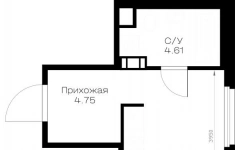 Продам 1 комнатную квартиру 34.47 м2 в объявлении 9 фото Продам 1 комнатную квартиру 34.47 м2 картинка из объявления