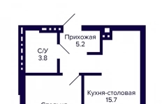 Продам 1 комнатную квартиру 35.7 м2 картинка из объявления