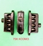 75К, 75КУ1 27 В (4 зажима) - колодка клеммная картинка из объявления