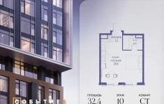 Продам 1 комнатную квартиру 32.4 м2 картинка из объявления