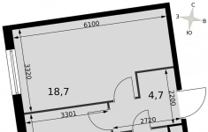 Продам 1 комнатную квартиру 38.1 м2 в объявлении 10 фото Продам 1 комнатную квартиру 38.1 м2 картинка из объявления