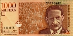 Банкнота Колумбии 1000 песо картинка из объявления
