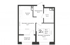 Продам 2 комнатную квартиру 35.1 м2 в объявлении 10 фото Продам 2 комнатную квартиру 35.1 м2 картинка из объявления