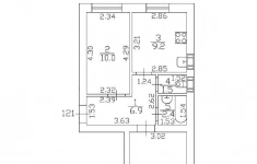 Продам 2 комнатную квартиру 47 м2 картинка из объявления