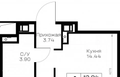 Продам 1 комнатную квартиру 36.75 м2 в объявлении 9 фото Продам 1 комнатную квартиру 36.75 м2 картинка из объявления