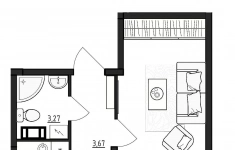 Продам 1 комнатную квартиру 39.32 м2 картинка из объявления