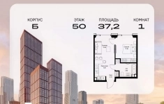 Продам 1 комнатную квартиру 37.19 м2 в объявлении 10 фото Продам 1 комнатную квартиру 37.19 м2 картинка из объявления