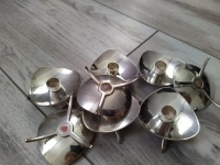 Винтажный Set/8 Carl Cohr подсвечники на ножках в объявлении 3 фото Винтажный Set/8 Carl Cohr подсвечники на ножках картинка из объявления