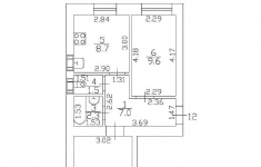 Продам 2 комнатную квартиру 46 м2 картинка из объявления