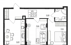Продам 2 комнатную квартиру 54 м2 в объявлении 10 фото Продам 2 комнатную квартиру 54 м2 картинка из объявления