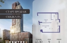 Продам 1 комнатную квартиру 45 м2 в объявлении 10 фото Продам 1 комнатную квартиру 45 м2 картинка из объявления