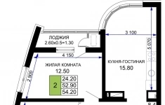 Продам 2 комнатную квартиру 54.2 м2 в объявлении 10 фото Продам 2 комнатную квартиру 54.2 м2 картинка из объявления