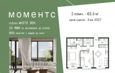 Продам 2 комнатную квартиру 63.3 м2 картинка из объявления
