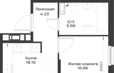 Продам 2 комнатную квартиру 50.38 м2 картинка из объявления