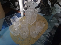 ПРОДАМ хрусталь/Богемия 6 стаканов/графин 1 литр картинка из объявления