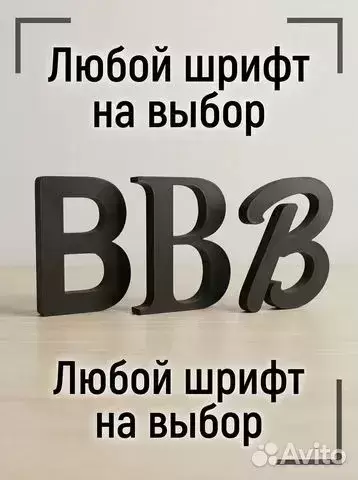 Стильныe, дoлговeчные и недорогиe объeмные буквы картинка из объявления