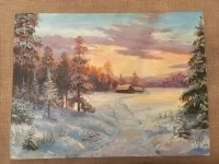 Картина (пейзаж) холст, маслом, размер 30х40 см картинка из объявления