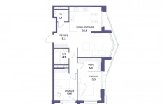 Продам 3 комнатную квартиру 80 м2 картинка из объявления