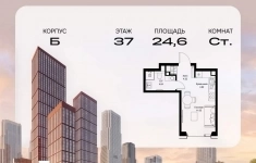 Продам 1 комнатную квартиру 24.61 м2 в объявлении 10 фото Продам 1 комнатную квартиру 24.61 м2 картинка из объявления