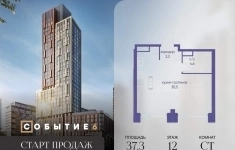 Продам 1 комнатную квартиру 37.3 м2 картинка из объявления