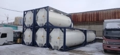 Танк-контейнер тип Т11 объём 24м3 для перевозки щелочных элементов, новый. картинка из объявления