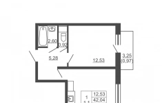 Продам 1 комнатную квартиру 43 м2 в объявлении 3 фото Продам 1 комнатную квартиру 43 м2 картинка из объявления