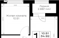 Продам 1 комнатную квартиру 36.36 м2 в объявлении 10 фото Продам 1 комнатную квартиру 36.36 м2 картинка из объявления
