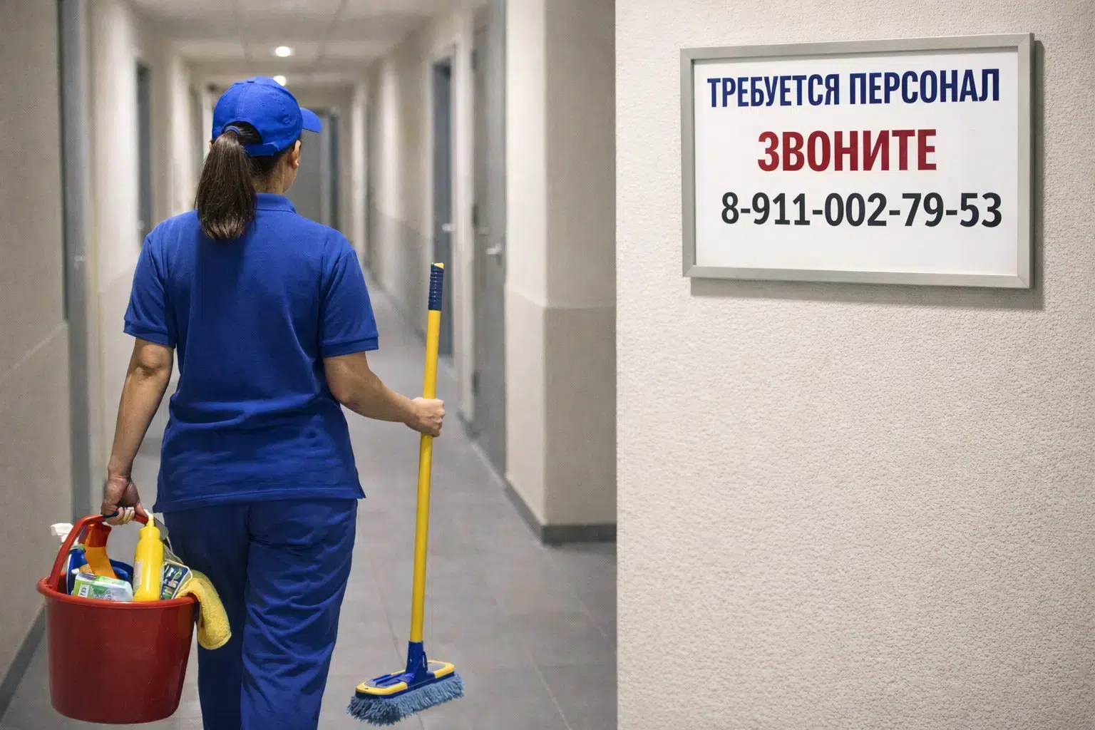 Уборщица картинка из объявления
