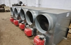 Система воздушного отопления R&S-175 M, газоходы, ПЭ рукава картинка из объявления