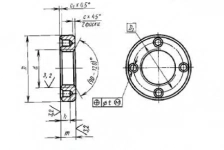 Гайка круглая с отверстиями на торце «под ключ» ГОСТ 6393-73 картинка из объявления