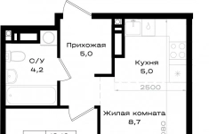 Продам 2 комнатную квартиру 35.1 м2 картинка из объявления