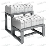 Двухрядный двухуровневый стеллаж для АКБ картинка из объявления