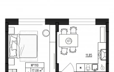 Продам 1 комнатную квартиру 36.83 м2 картинка из объявления