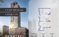 Продам 2 комнатную квартиру 61 м2 в объявлении 10 фото Продам 2 комнатную квартиру 61 м2 картинка из объявления