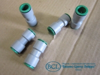 Соединитель пластиковый цанговый пневмотрубок Пневмакс PNEUMAX в объявлении 6 фото Соединитель пластиковый цанговый пневмотрубок Пневмакс PNEUMAX картинка из объявления