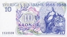 Юбилейная банкнота 10 крон, Швеция. картинка из объявления