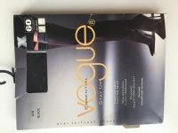 Чулки новые vogue 46 m 60 ден черные плотные на резинке женские п картинка из объявления