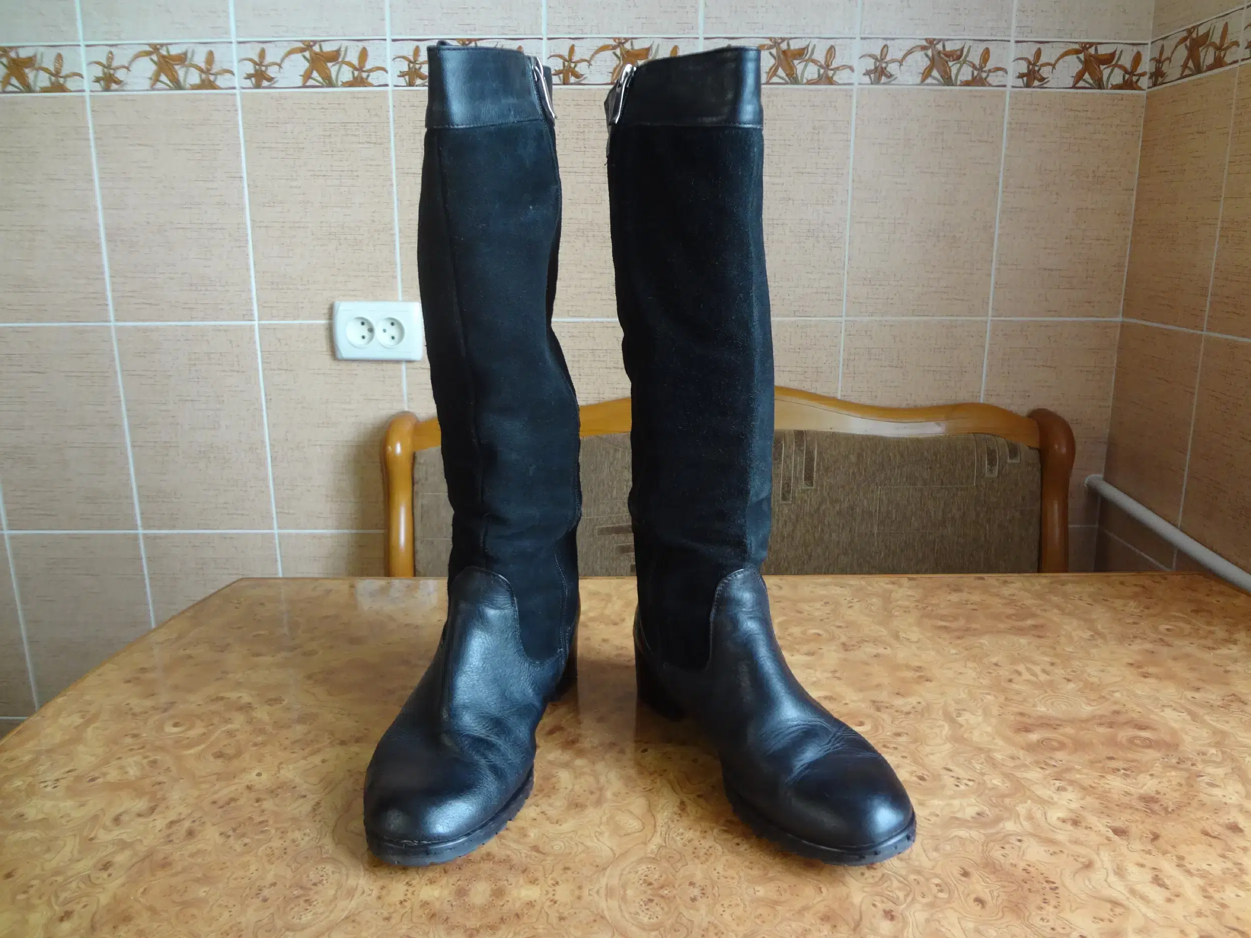 Сапоги зимние замшевые женские, р.38 картинка из объявления